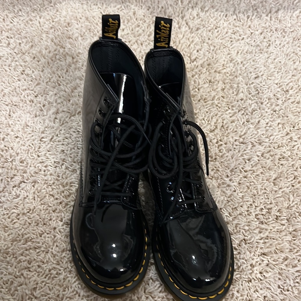 Patent Leather Doc Martens Boots
